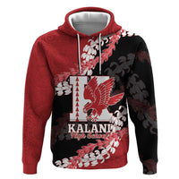 Personalized Kalani Hawaii High School Hoodie Puakenikeni Lei Hawaiian Pattern - Polynesian Pride