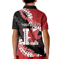 Personalized Kalani Hawaii High School Kid Polo Shirt Puakenikeni Lei Hawaiian Pattern LT14 - Polynesian Pride
