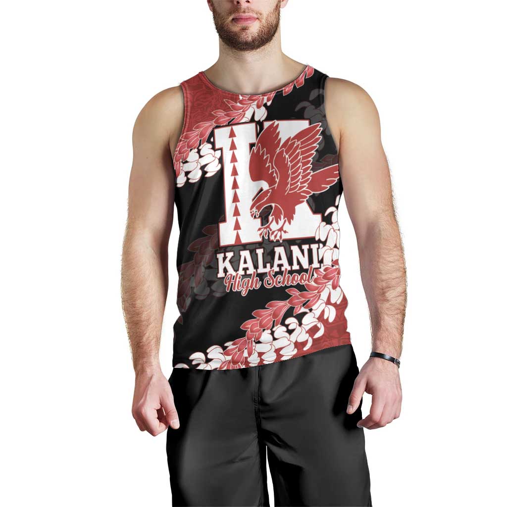 Personalized Kalani Hawaii High School Men Tank Top Puakenikeni Lei Hawaiian Pattern LT14 - Polynesian Pride