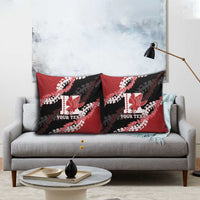 Personalized Kalani Hawaii High School Pillow Cover Puakenikeni Lei Hawaiian Pattern - Polynesian Pride
