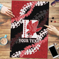 Personalized Kalani Hawaii High School Puzzle Puakenikeni Lei Hawaiian Pattern LT14 Red - Polynesian Pride