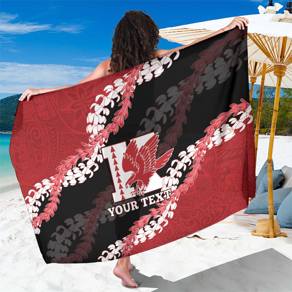 Personalized Kalani Hawaii High School Sarong Puakenikeni Lei Hawaiian Pattern - Polynesian Pride