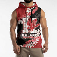 Personalized Kalani Hawaii High School Sleeveless Hoodie Puakenikeni Lei Hawaiian Pattern LT14 - Polynesian Pride