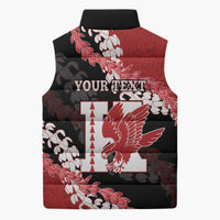 Personalized Kalani Hawaii High School Sleeveless Puffer Jacket Puakenikeni Lei Hawaiian Pattern LT14 - Polynesian Pride
