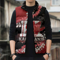 Personalized Kalani Hawaii High School Sleeveless Puffer Jacket Puakenikeni Lei Hawaiian Pattern LT14 - Polynesian Pride