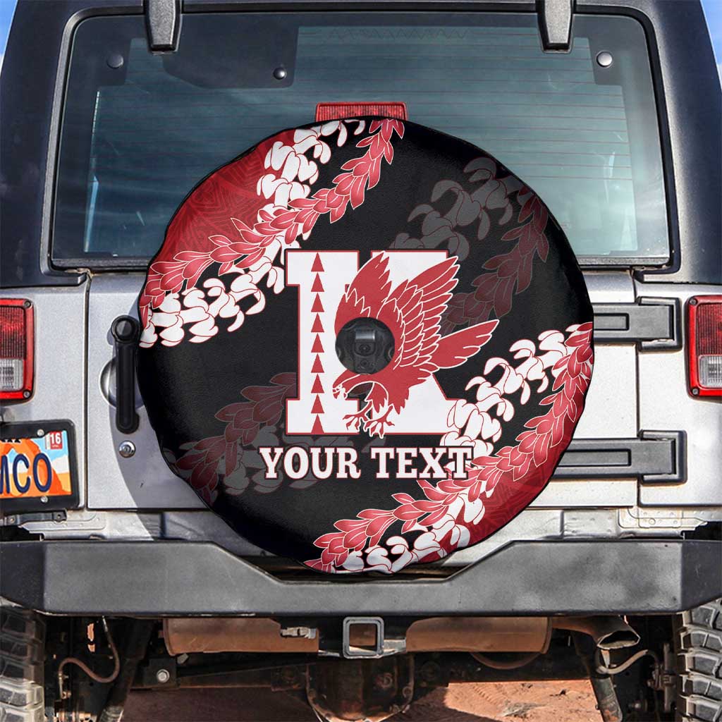 Personalized Kalani Hawaii High School Spare Tire Cover Puakenikeni Lei Hawaiian Pattern - Polynesian Pride