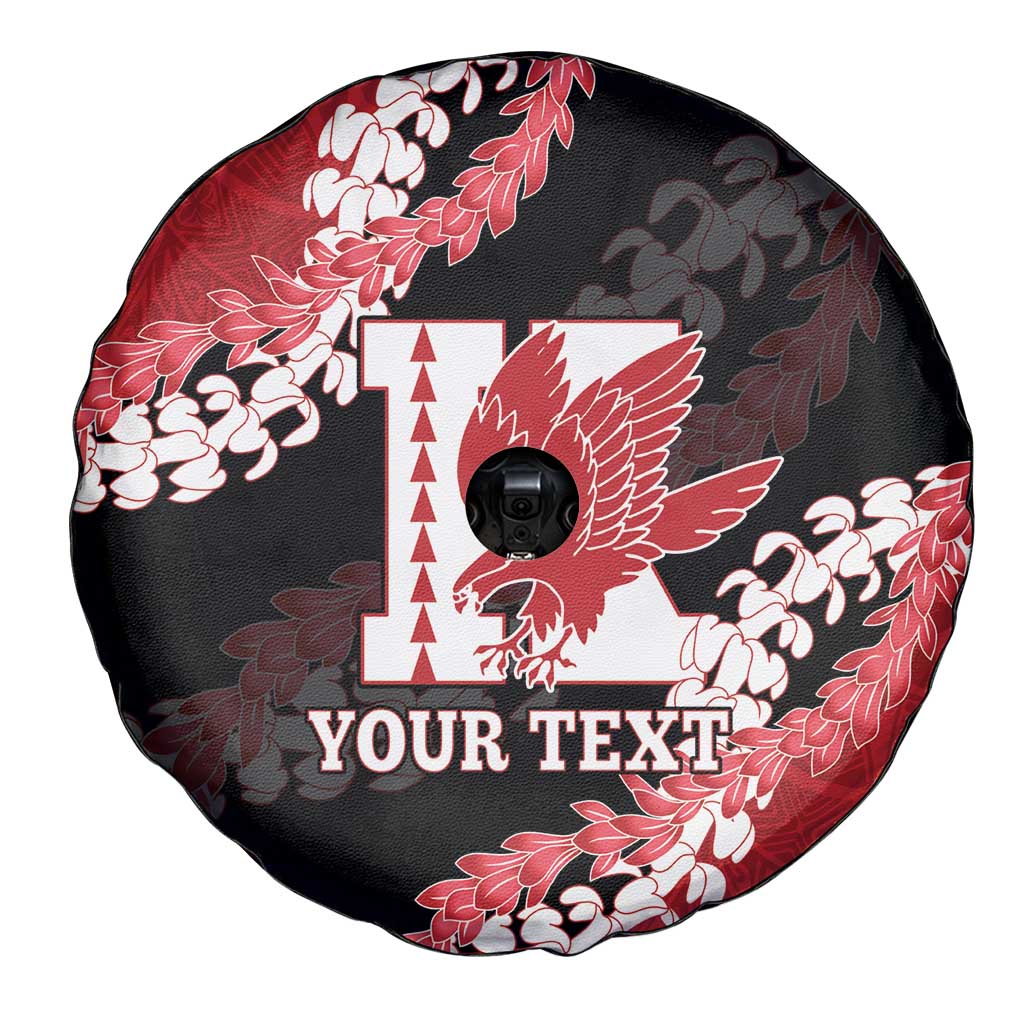 Personalized Kalani Hawaii High School Spare Tire Cover Puakenikeni Lei Hawaiian Pattern - Polynesian Pride
