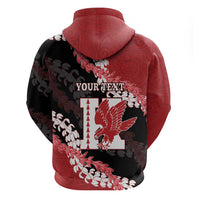 Personalized Kalani Hawaii High School Zip Hoodie Puakenikeni Lei Hawaiian Pattern LT14 - Polynesian Pride