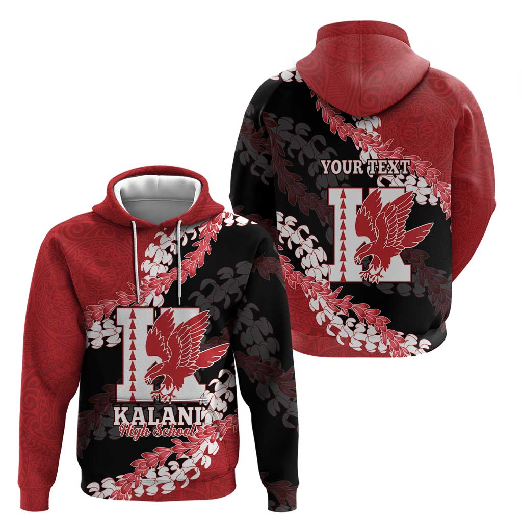 Personalized Kalani Hawaii High School Zip Hoodie Puakenikeni Lei Hawaiian Pattern LT14 - Polynesian Pride