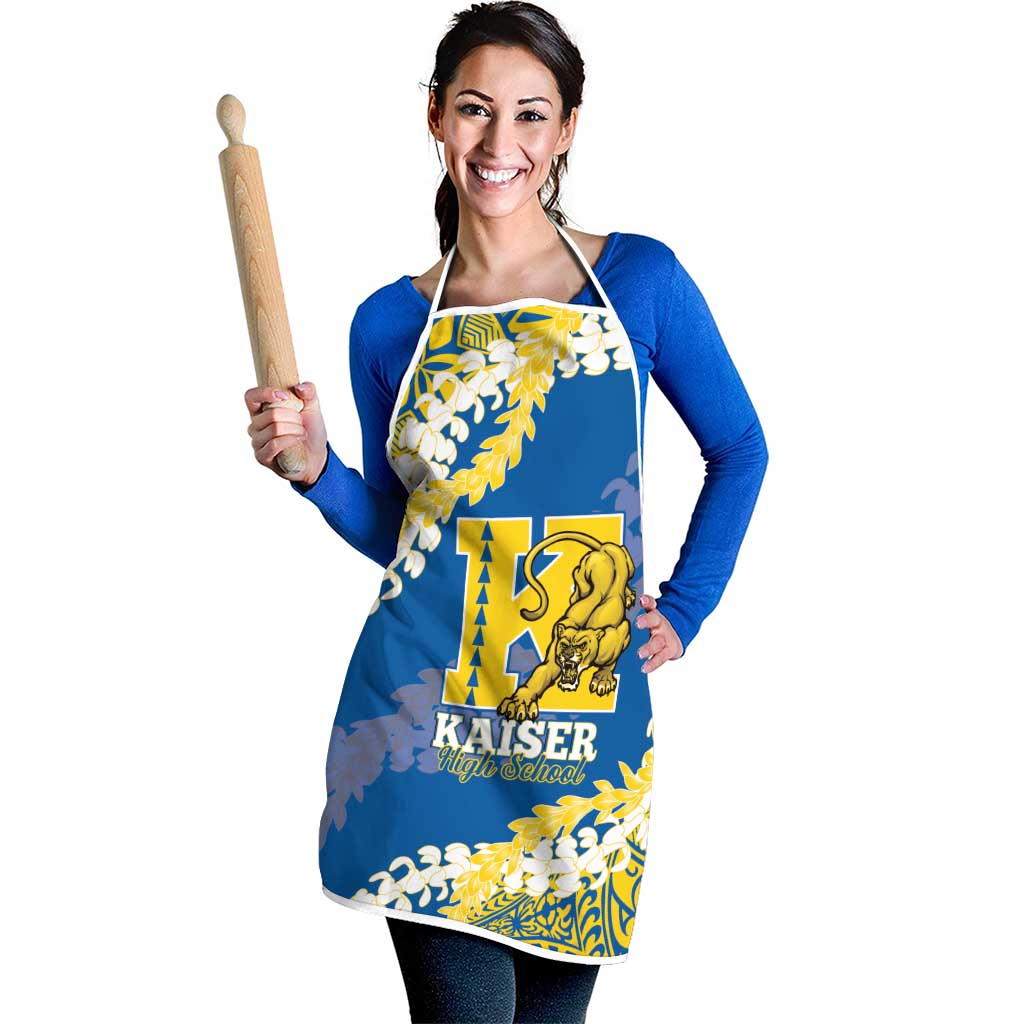 Kaiser Hawaii High School Apron Puakenikeni Lei Hawaiian Pattern - Polynesian Pride