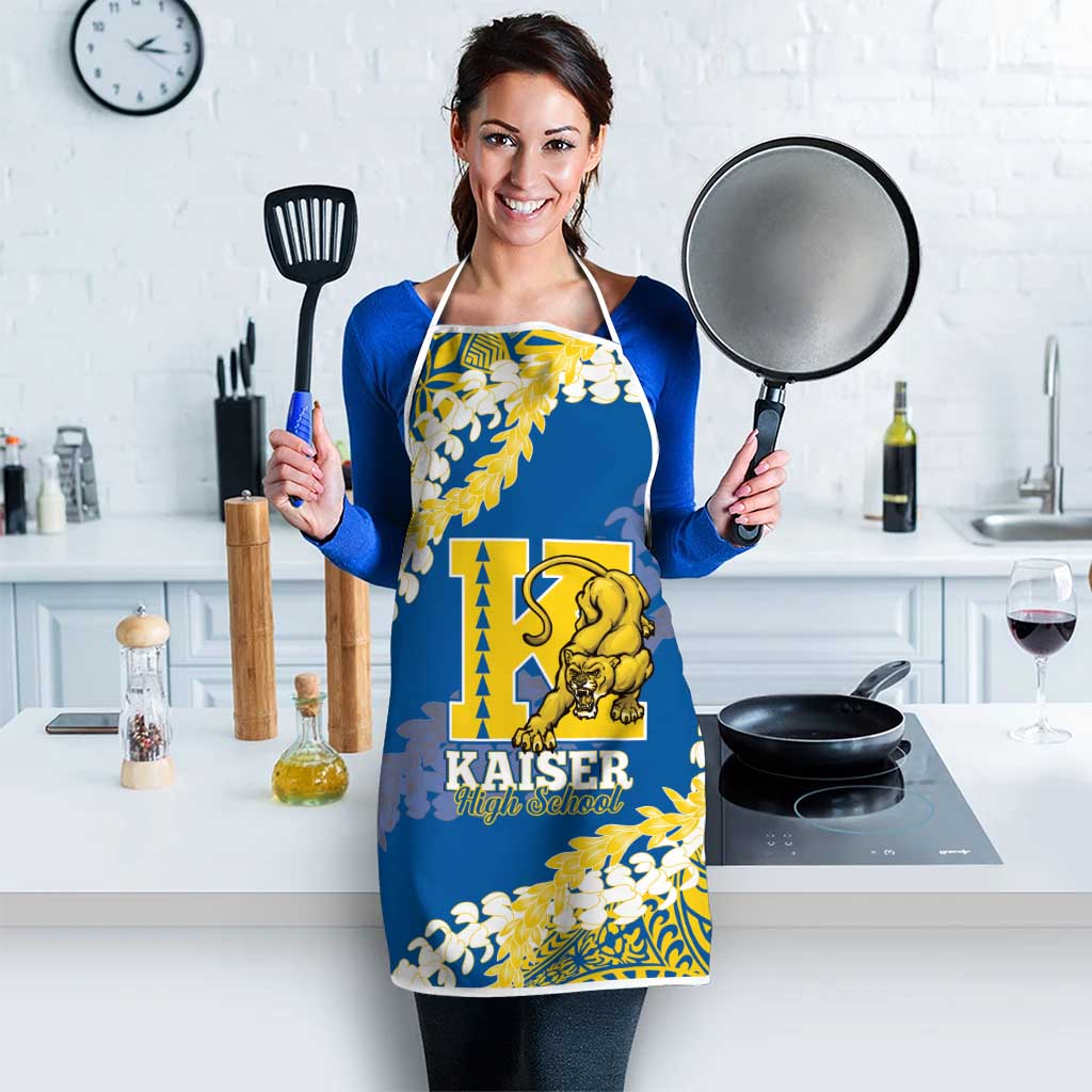 Kaiser Hawaii High School Apron Puakenikeni Lei Hawaiian Pattern - Polynesian Pride