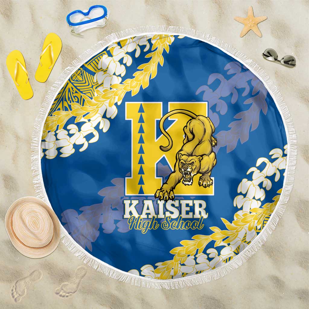 Kaiser Hawaii High School Beach Blanket Puakenikeni Lei Hawaiian Pattern - Polynesian Pride