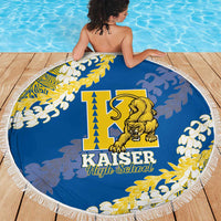 Kaiser Hawaii High School Beach Blanket Puakenikeni Lei Hawaiian Pattern - Polynesian Pride