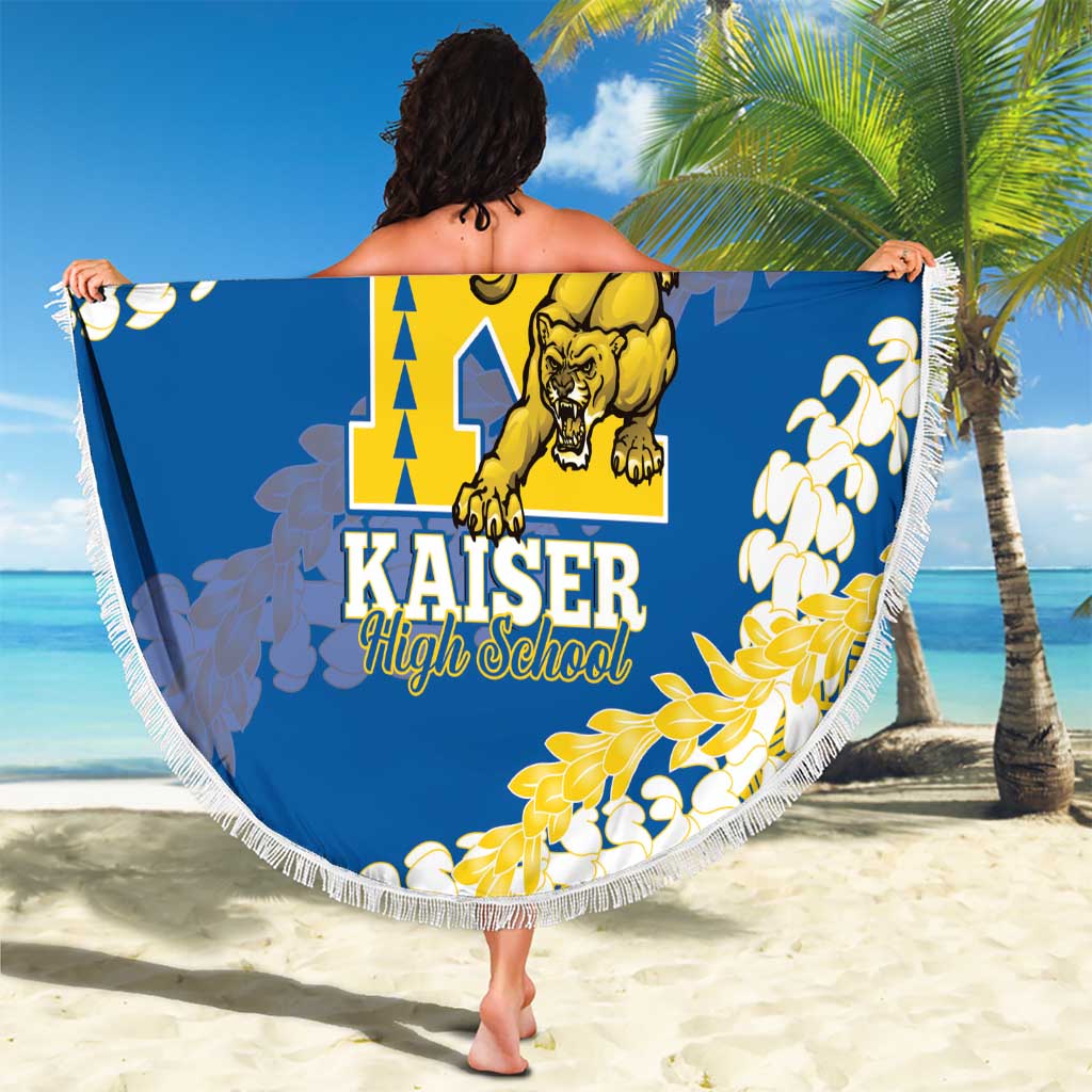 Kaiser Hawaii High School Beach Blanket Puakenikeni Lei Hawaiian Pattern - Polynesian Pride