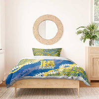 Kaiser Hawaii High School Bedding Set Puakenikeni Lei Hawaiian Pattern - Polynesian Pride