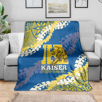 Kaiser Hawaii High School Blanket Puakenikeni Lei Hawaiian Pattern - Polynesian Pride