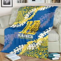 Kaiser Hawaii High School Blanket Puakenikeni Lei Hawaiian Pattern - Polynesian Pride