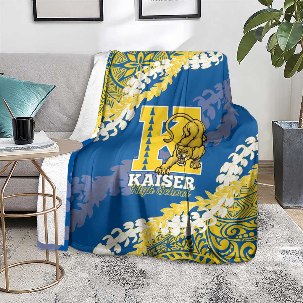 Kaiser Hawaii High School Blanket Puakenikeni Lei Hawaiian Pattern - Polynesian Pride