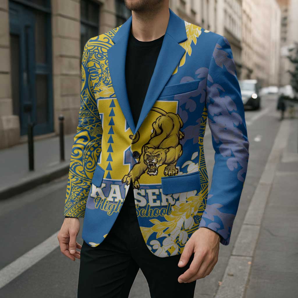 Personalized Kaiser Hawaii High School Blazer Puakenikeni Lei Hawaiian Pattern - Polynesian Pride