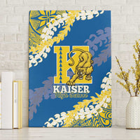 Kaiser Hawaii High School Canvas Wall Art Puakenikeni Lei Hawaiian Pattern - Polynesian Pride