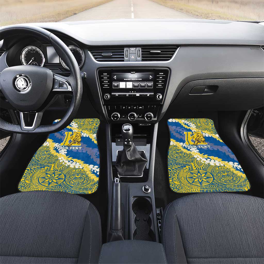 Personalized Kaiser Hawaii High School Car Mats Puakenikeni Lei Hawaiian Pattern - Polynesian Pride