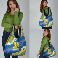 Kaiser Hawaii High School Grocery Bag Puakenikeni Lei Hawaiian Pattern - Polynesian Pride