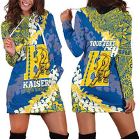 Personalized Kaiser Hawaii High School Hoodie Dress Puakenikeni Lei Hawaiian Pattern LT14 - Polynesian Pride