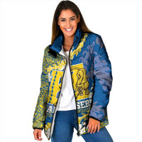 Personalized Kaiser Hawaii High School Padded Jacket Puakenikeni Lei Hawaiian Pattern - Polynesian Pride