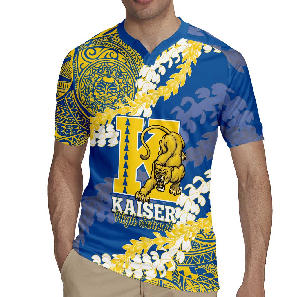 Personalized Kaiser Hawaii High School Rugby Jersey Puakenikeni Lei Hawaiian Pattern LT14 - Polynesian Pride