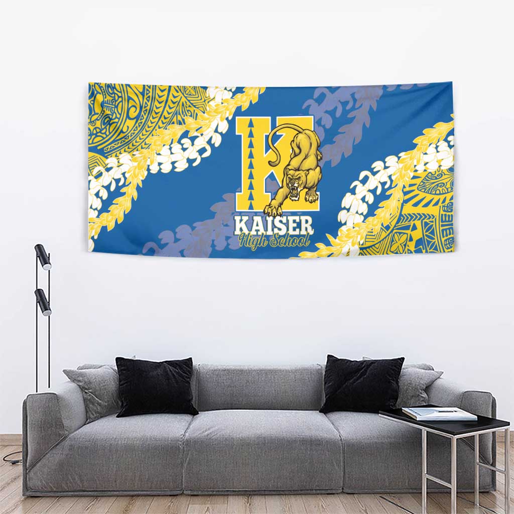 Kaiser Hawaii High School Tapestry Puakenikeni Lei Hawaiian Pattern - Polynesian Pride