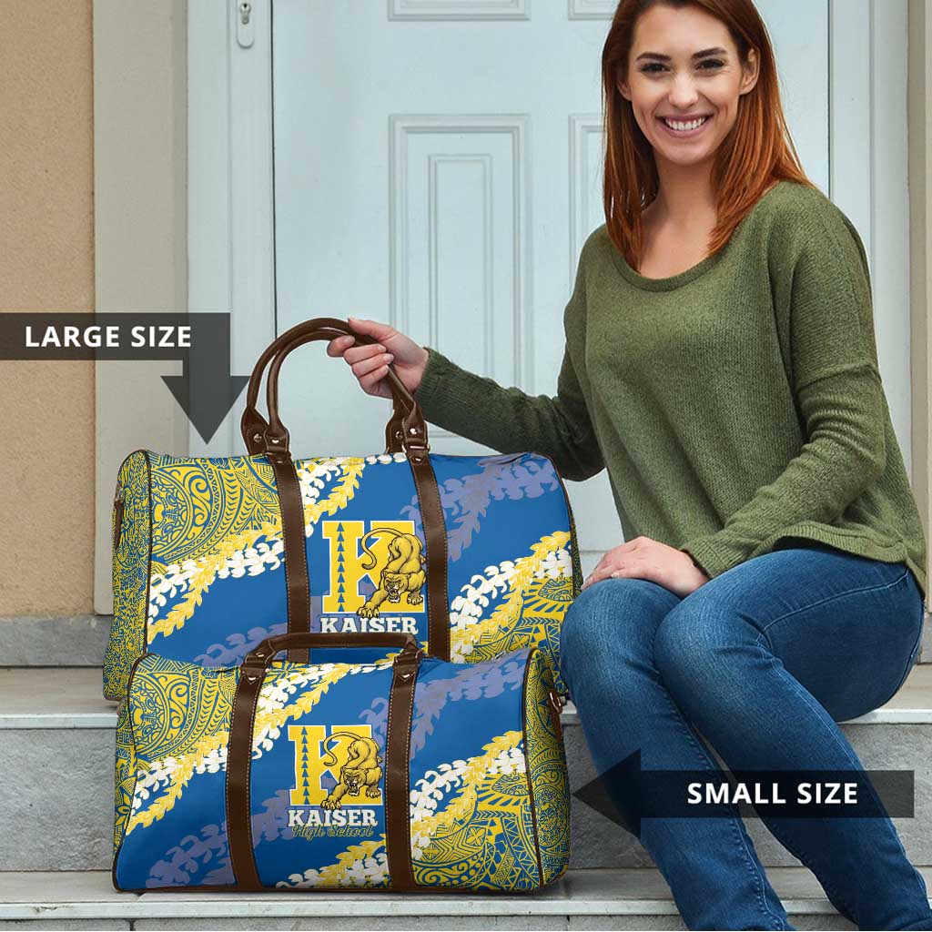 Kaiser Hawaii High School Travel Bag Puakenikeni Lei Hawaiian Pattern - Polynesian Pride