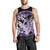 Purple Polynesian Men Tank Top Hammerhead Shark Tattoo Royal Plumeria Gradient Vibes LT14 - Polynesian Pride