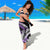 Purple Polynesian Sarong Hammerhead Shark Tattoo Royal Plumeria Gradient Vibes LT14 - Polynesian Pride