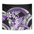 Purple Polynesian Tapestry Hammerhead Shark Tattoo Royal Plumeria Gradient Vibes LT14 - Polynesian Pride