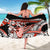 Red Polynesian Sarong Hammerhead Shark Tattoo Royal Plumeria Gradient Vibes LT14 - Polynesian Pride