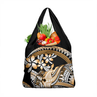 Gold Polynesian Hammerhead Shark Tattoo Grocery Bag Royal Plumeria Gradient Vibes LT14 1-pack One Size Gold - Polynesian Pride
