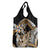 Gold Polynesian Hammerhead Shark Tattoo Grocery Bag Royal Plumeria Gradient Vibes