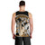 Gold Polynesian Hammerhead Shark Tattoo Men Tank Top Royal Plumeria Gradient Vibes LT14 - Polynesian Pride