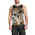 Gold Polynesian Hammerhead Shark Tattoo Men Tank Top Royal Plumeria Gradient Vibes LT14 - Polynesian Pride