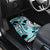 Turquoise Polynesian Hammerhead Shark Tattoo Car Mats Royal Plumeria Gradient Vibes LT14 - Polynesian Pride