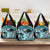 Turquoise Polynesian Hammerhead Shark Tattoo Grocery Bag Royal Plumeria Gradient Vibes