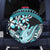 Turquoise Polynesian Hammerhead Shark Tattoo Spare Tire Cover Royal Plumeria Gradient Vibes LT14 - Polynesian Pride