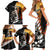 Custom New Zealand Silver Fern Rugby ANZAC Day Family Matching Short Sleeve Bodycon Dress and Hawaiian Shirt 2024 All Black Tiki Mascot LT14 - Polynesian Pride