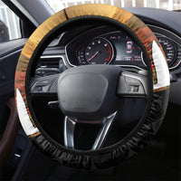 New Zealand Silver Fern Rugby ANZAC Day Steering Wheel Cover 2024 All Black Tiki Mascot