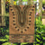 Brown African Dashiki With Fijian Tapa Pattern Garden Flag
