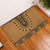 Brown African Dashiki With Fijian Tapa Pattern Rubber Doormat