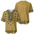 Gold African Dashiki With Fijian Tapa Pattern Baseball Jersey