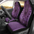 Purple African Dashiki With Fijian Tapa Pattern Car Seat Cover