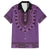 Purple African Dashiki With Fijian Tapa Pattern Family Matching Puletasi and Hawaiian Shirt