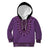 Purple African Dashiki With Fijian Tapa Pattern Kid Hoodie